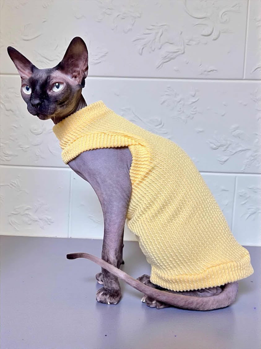Butter Chunky Ribbed Shirt with One Arm Hole
