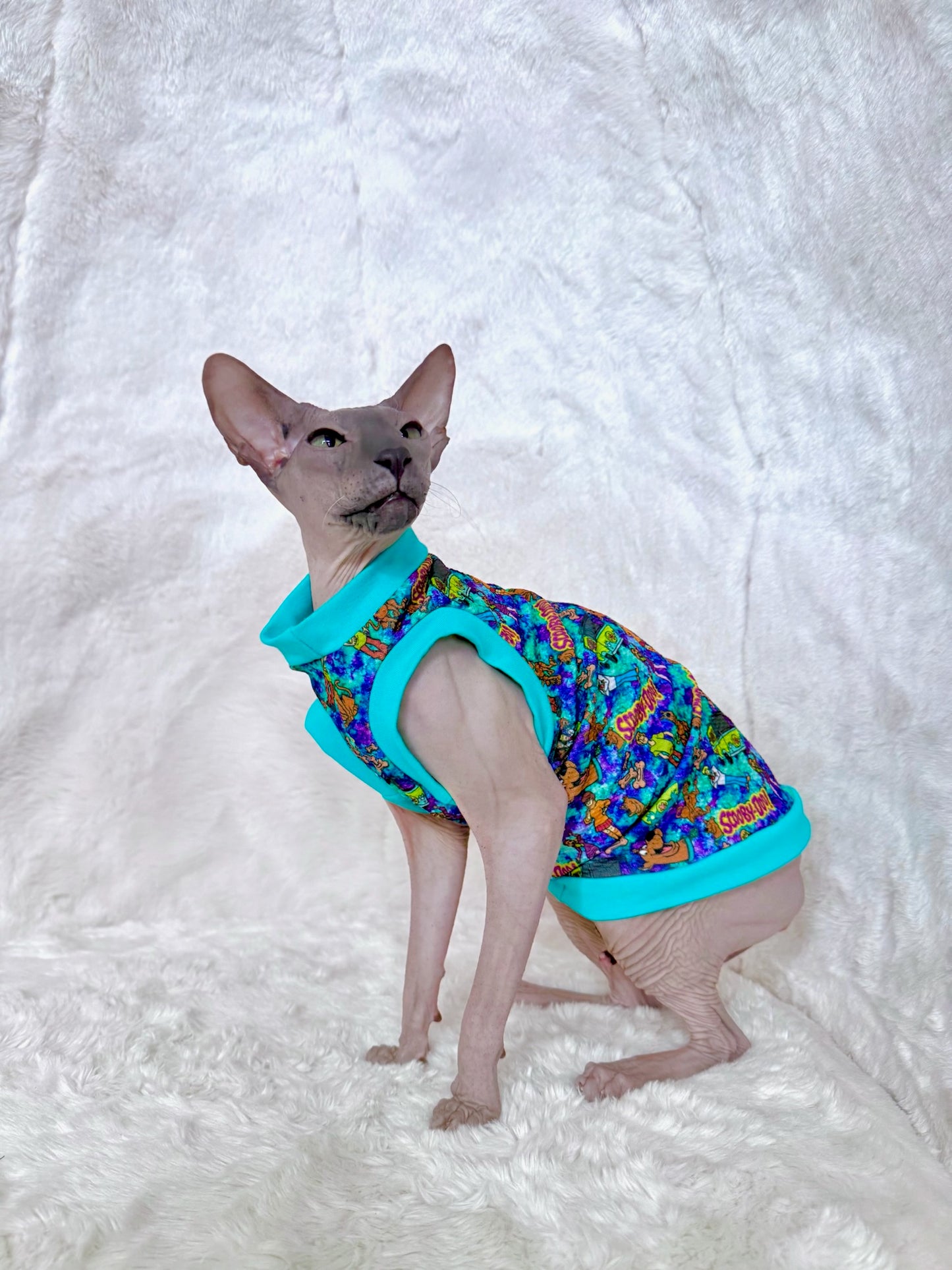 Mystery Meowchine Textured Shirt