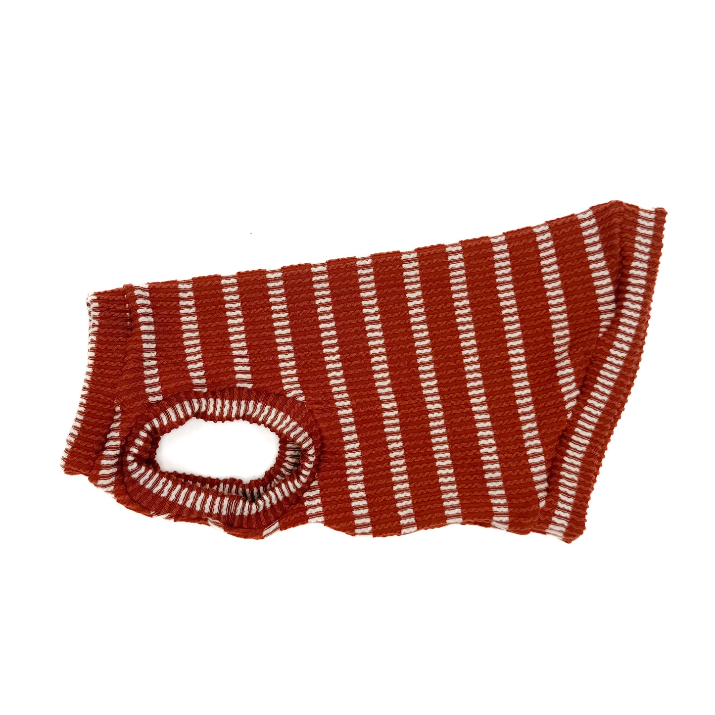 Rust Stripes Chunky Ribbed Shirt