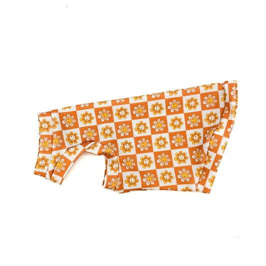 Daisy Checks Textured Shirt with One Arm Hole