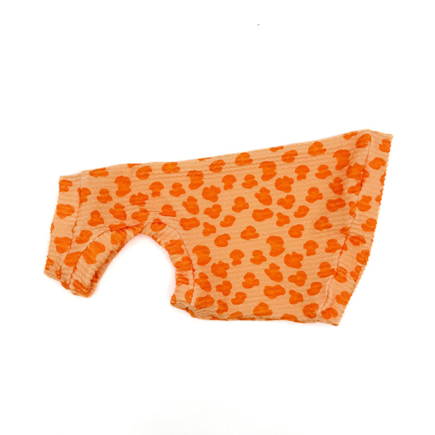 Creamsicle Leopard Chunky Ribbed Shirt with One Arm Hole