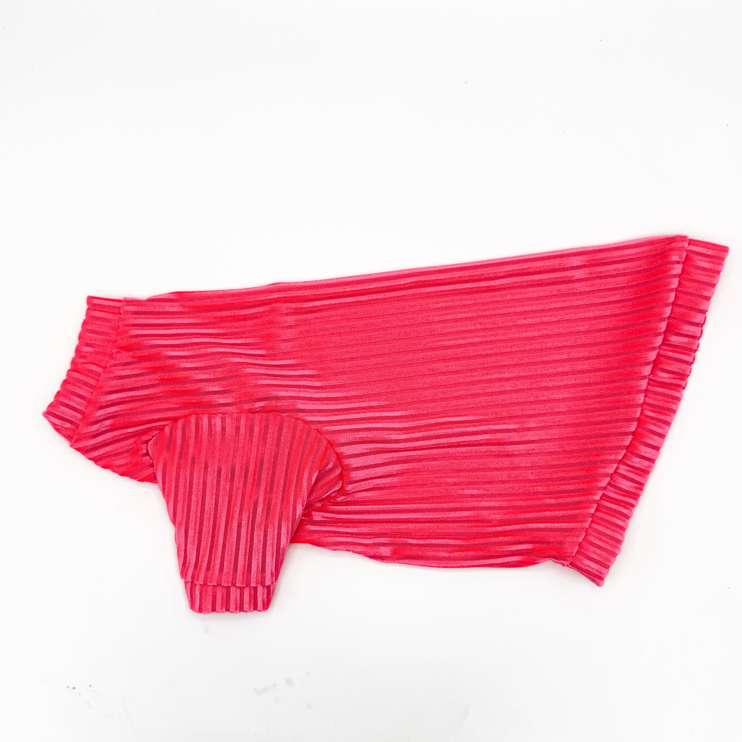 Pink Paloma Punch Long Sleeve Ribbed Velvet Shirt