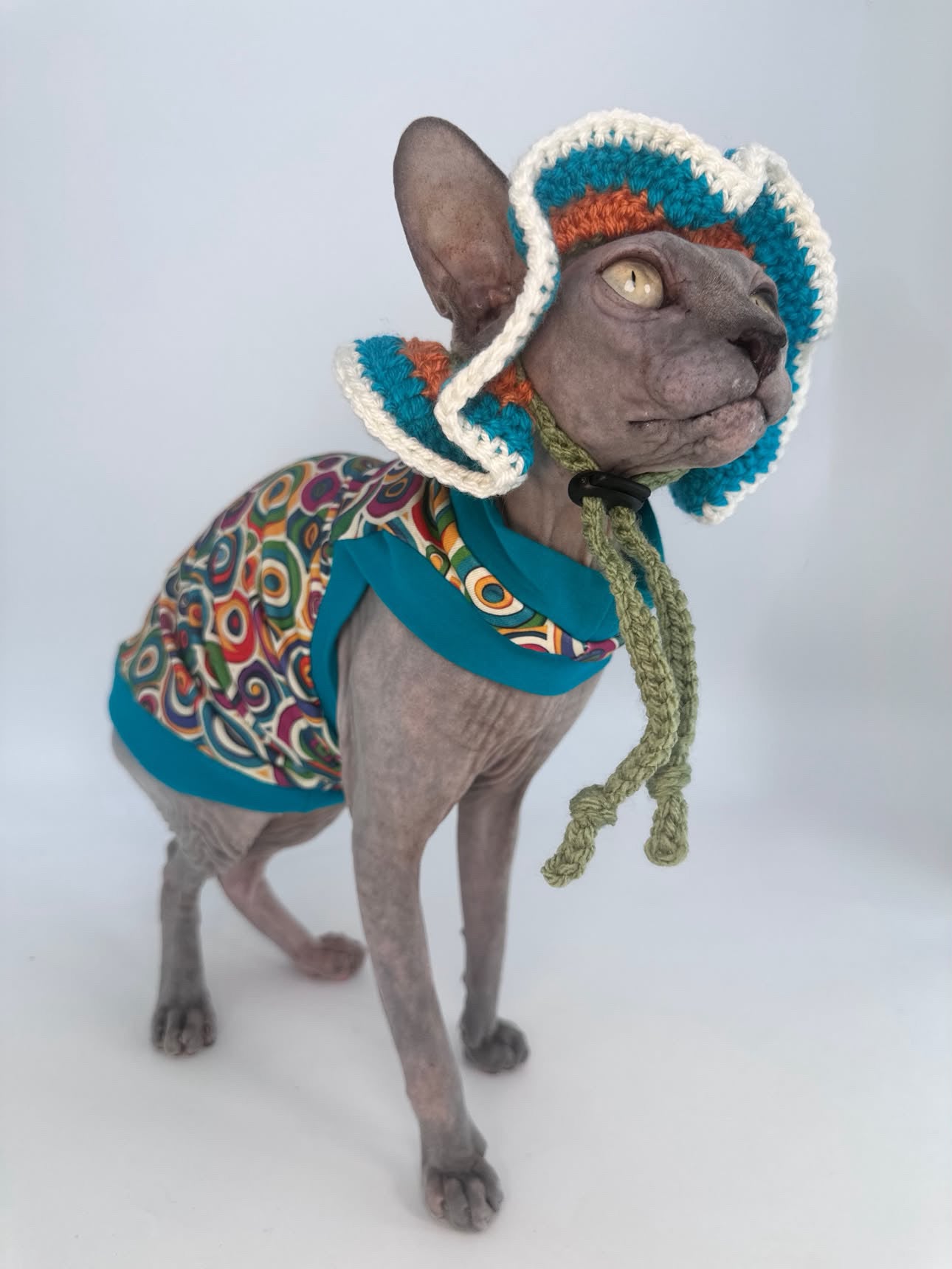 70's Swirl Knit Hat