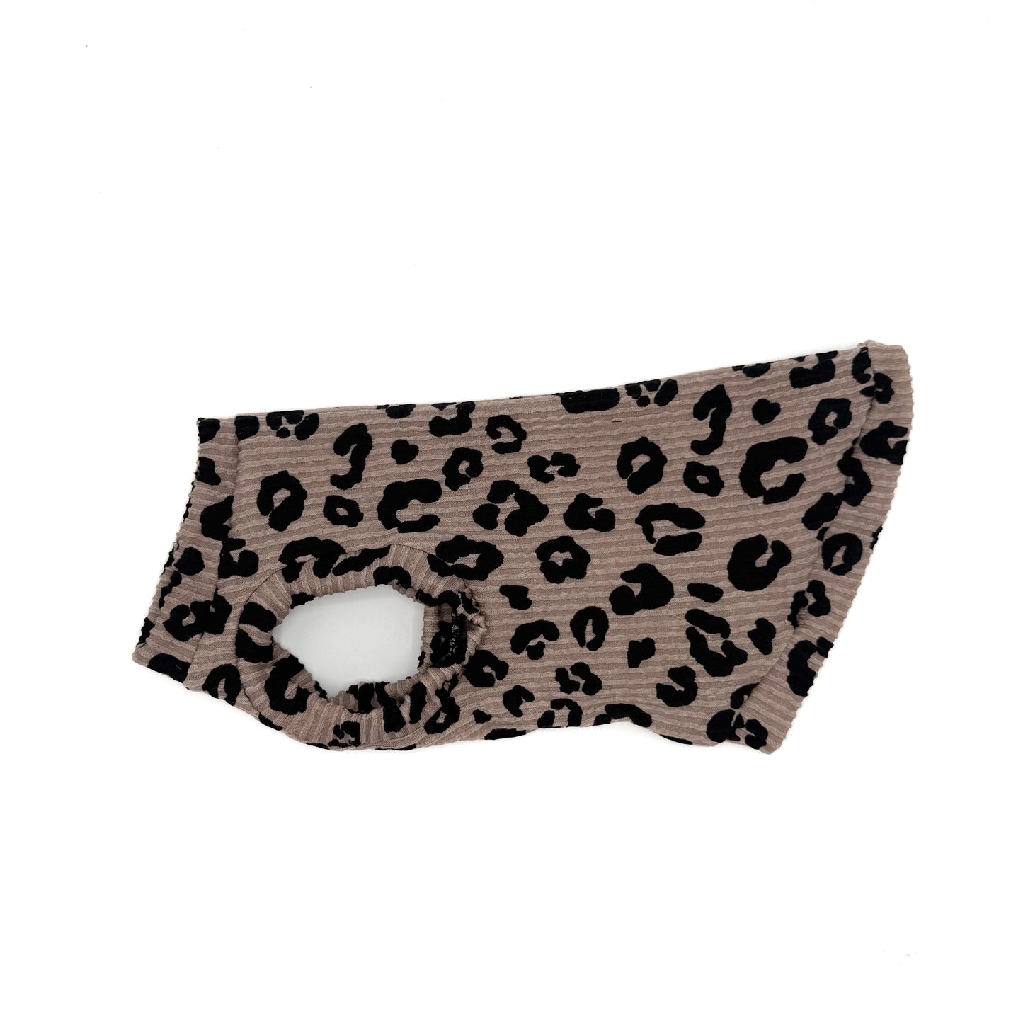 Mauve Cheetah Chunky Ribbed Shirt