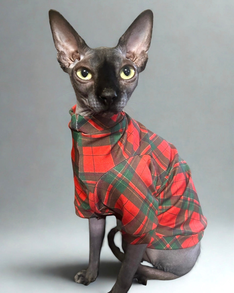 Holly Jolly Plaid Long Sleeve Lightweight Sweatshirt