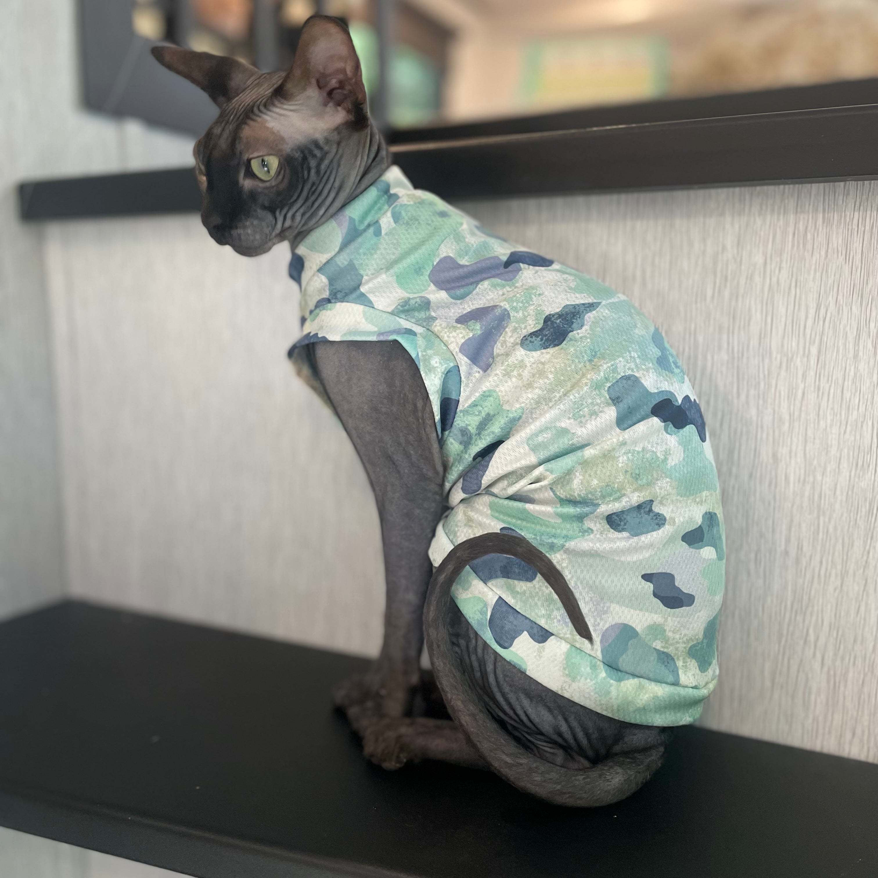 Camo cat shirt best sale