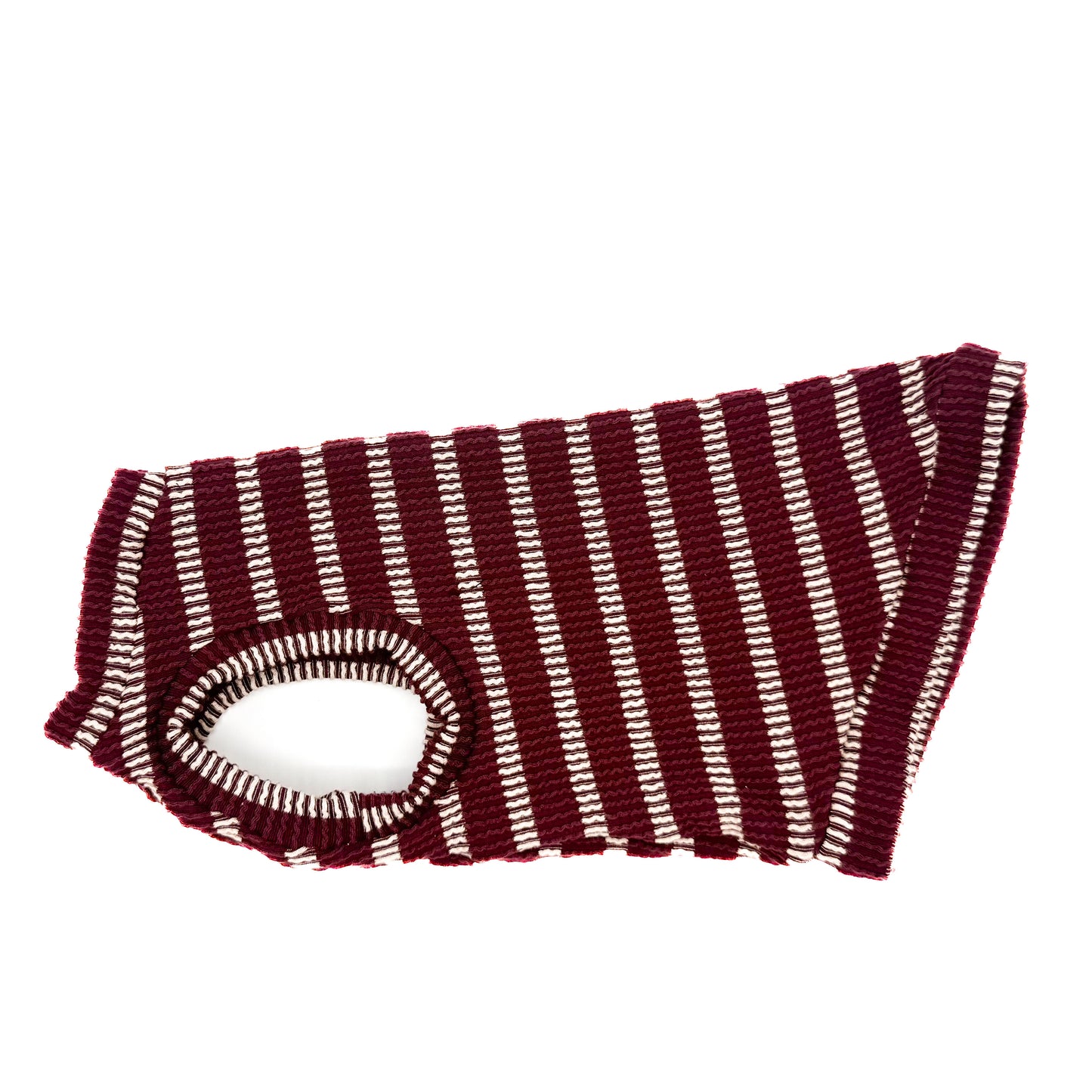 Wine Stripes Chunky Ribbed Shirt