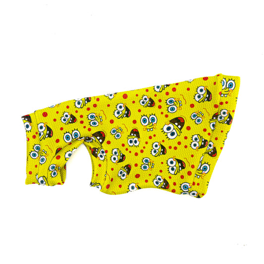 Pineapple Purradise Textured Shirt with One Arm Hole