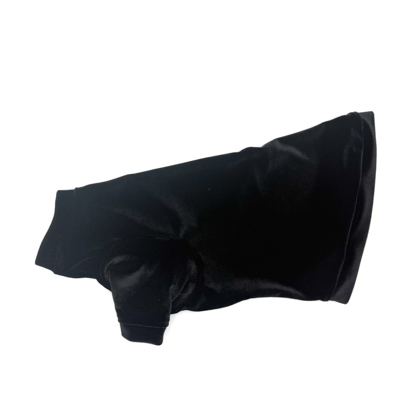 Black Long Sleeve Velvet Shirt