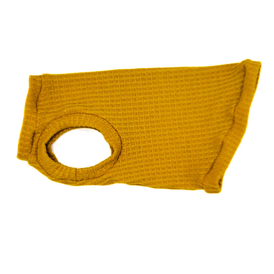 Mustard Waffle Knit Shirt