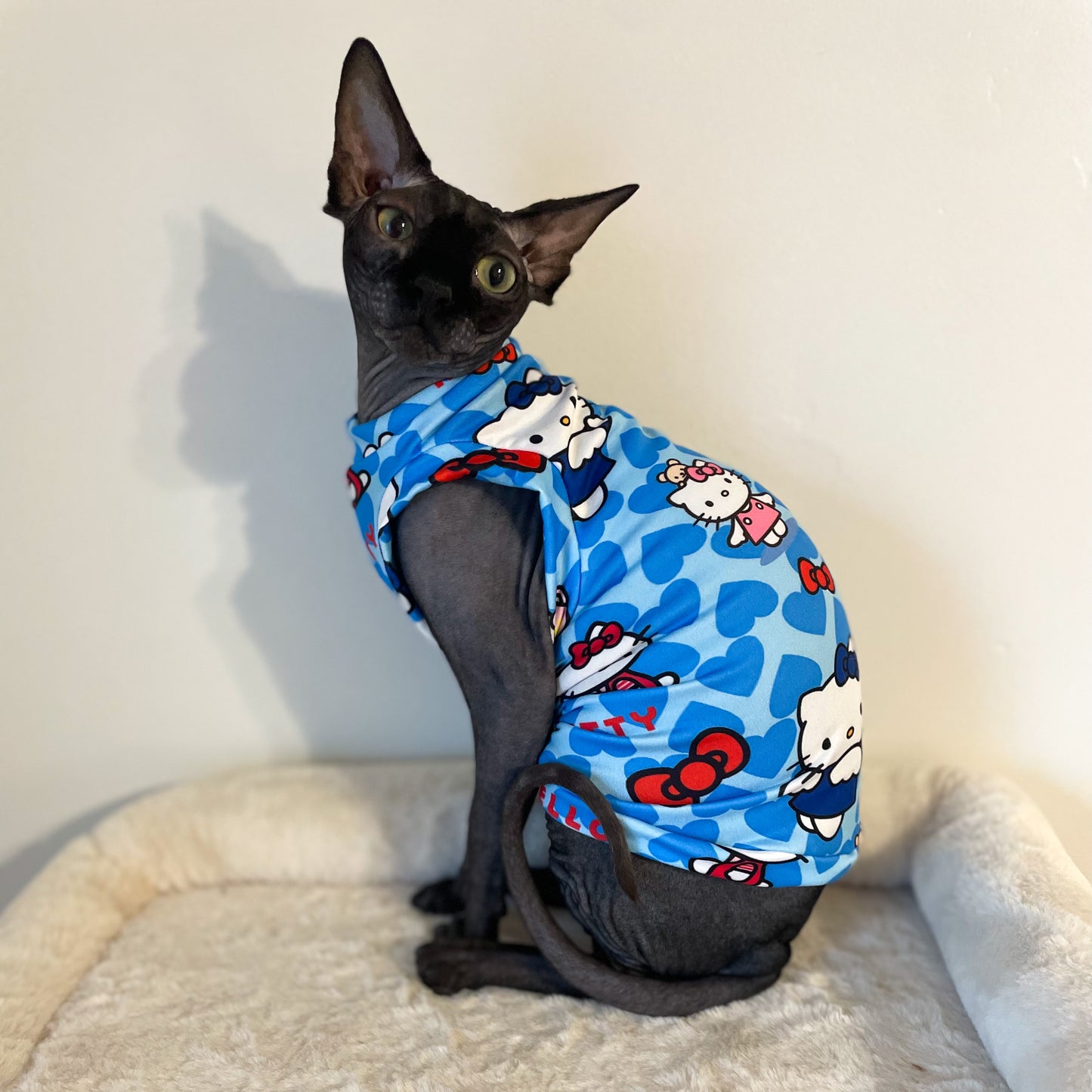 Blue Kitty Luxe Shirt