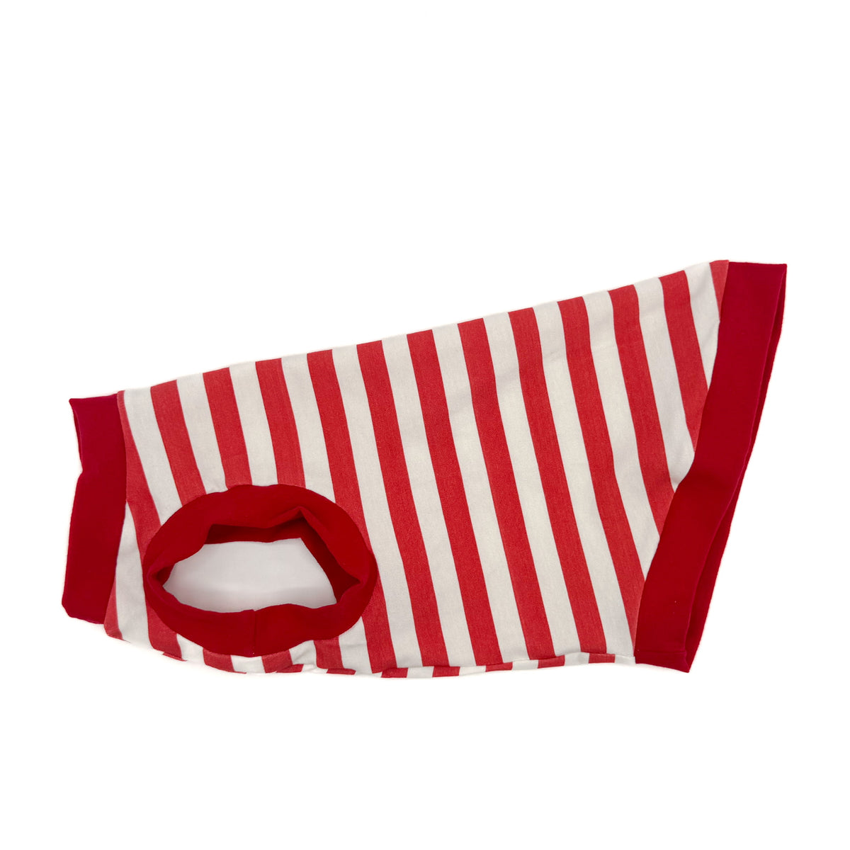 Red Stripes One Arm Hole Shirt