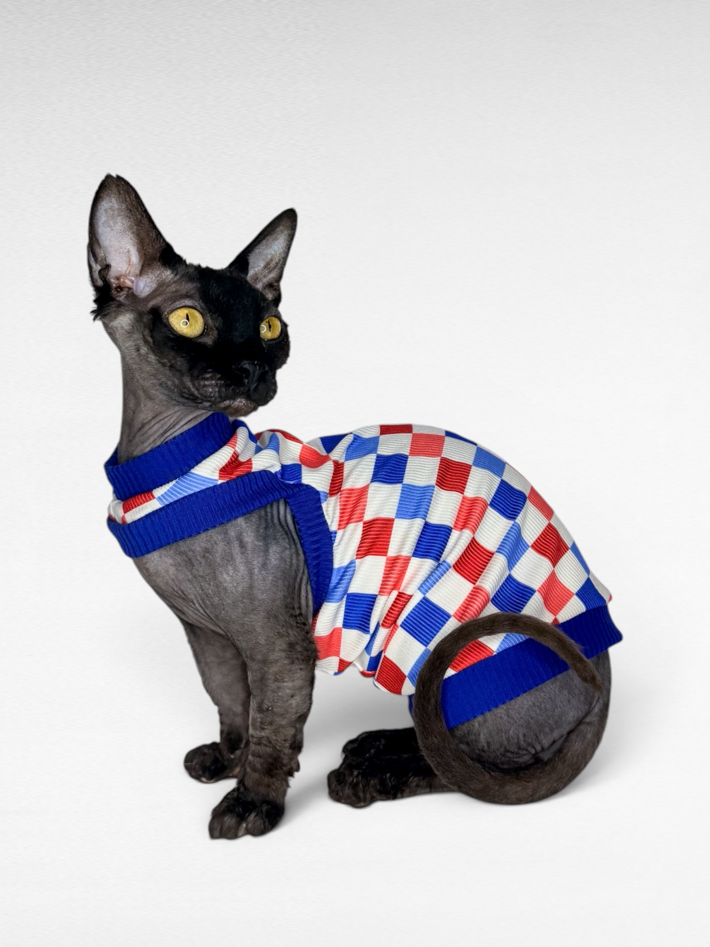 Retro Rocket Pop Ribbed Shirt with One Arm Hole