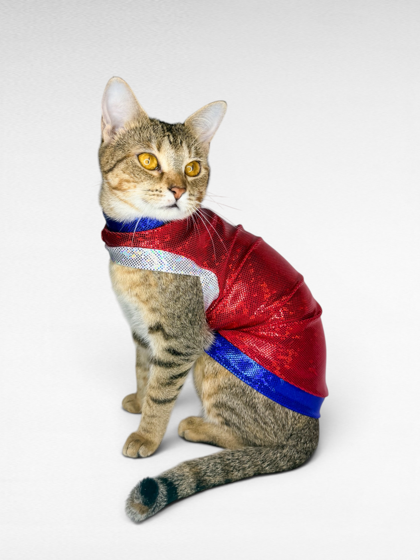Cherry Bomb Color Block Fashion Shirt with One Arm Hole