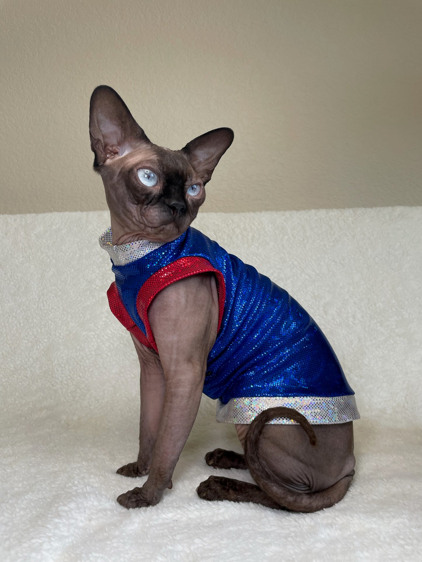 Royal Runway Color Block Fashion Shirt