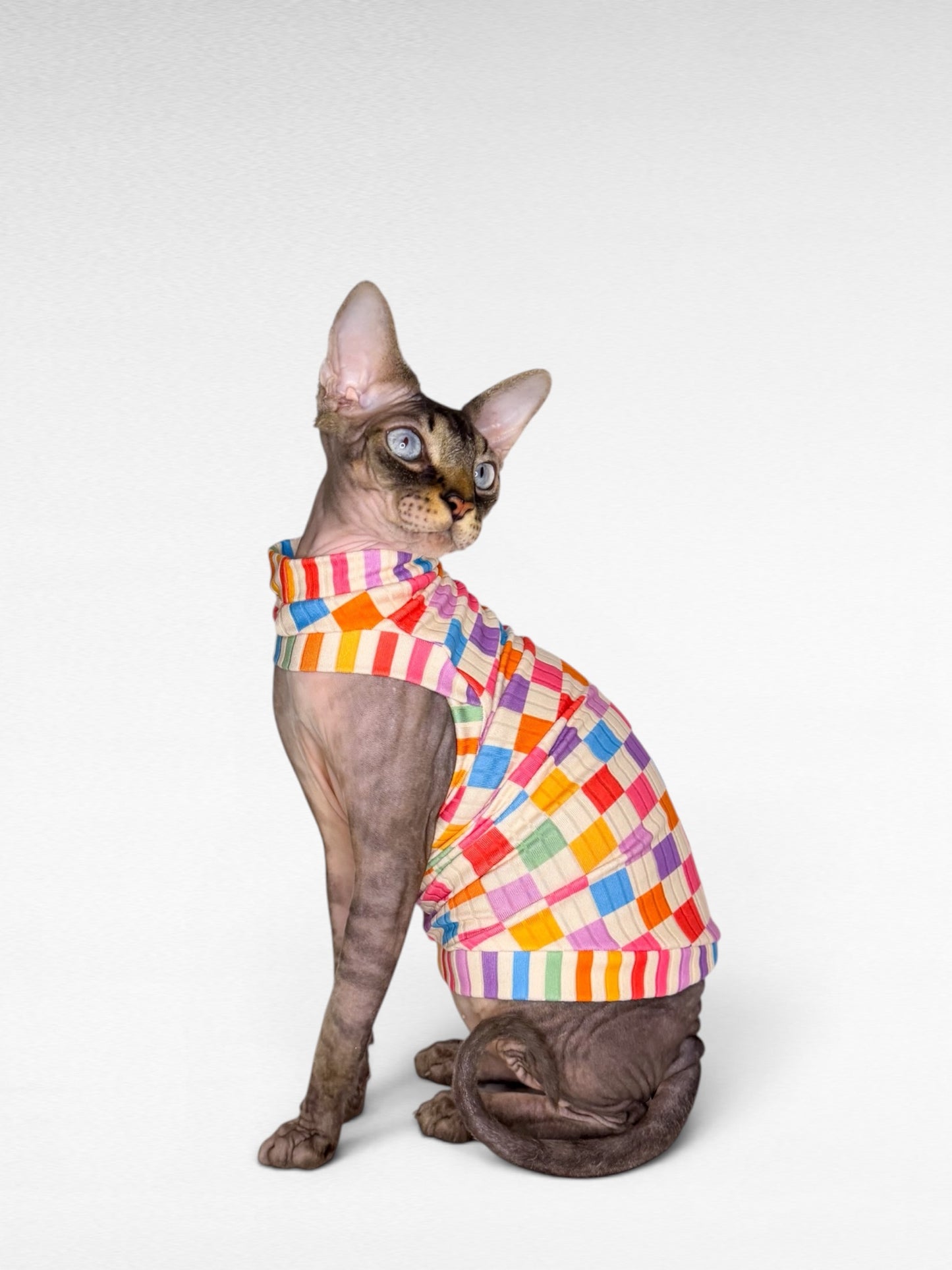 Summer Block Party Ribbed Shirt with One Arm Hole