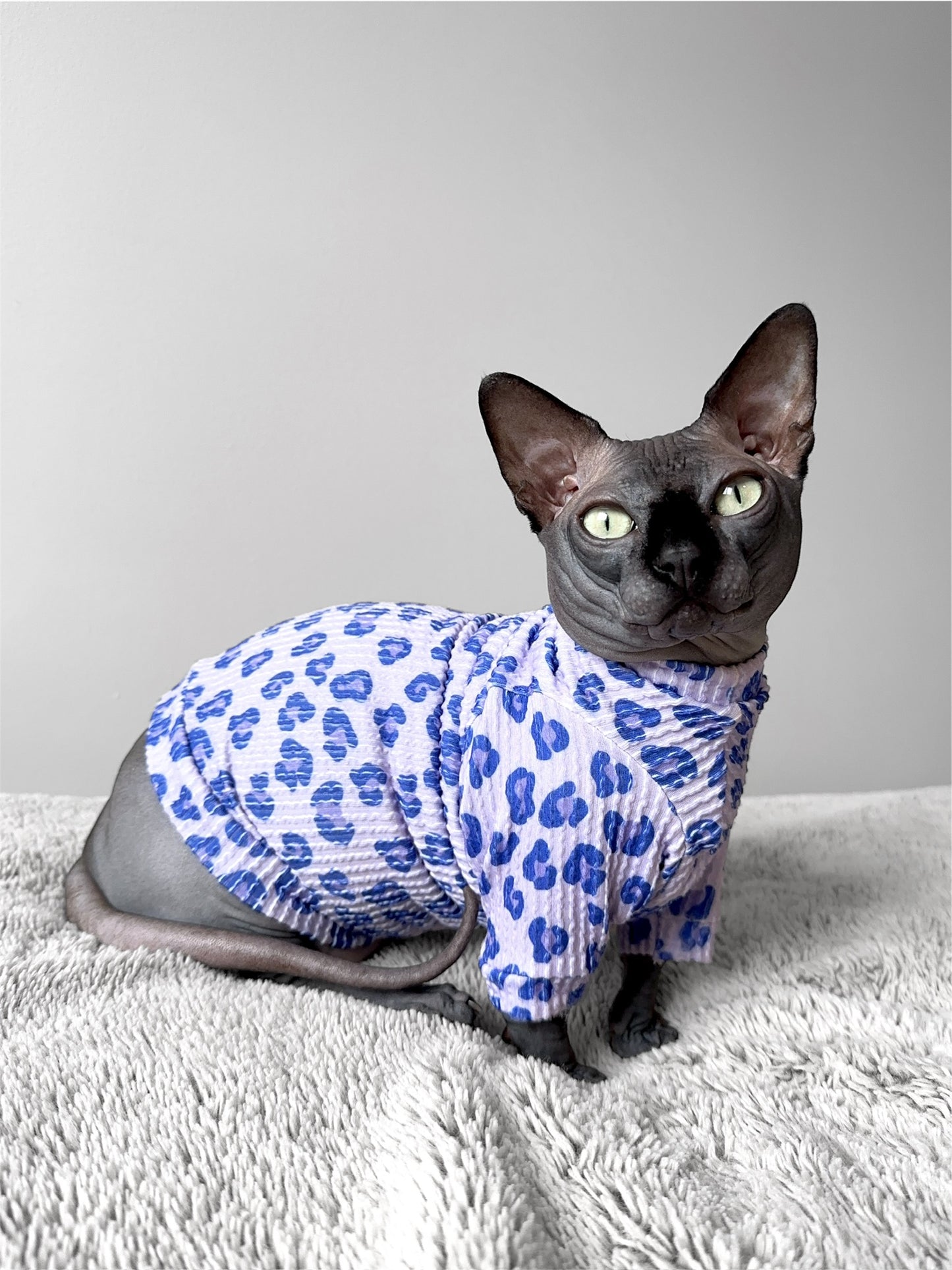 Grape Soda Leopard Long Sleeve Chunky Ribbed Shirt