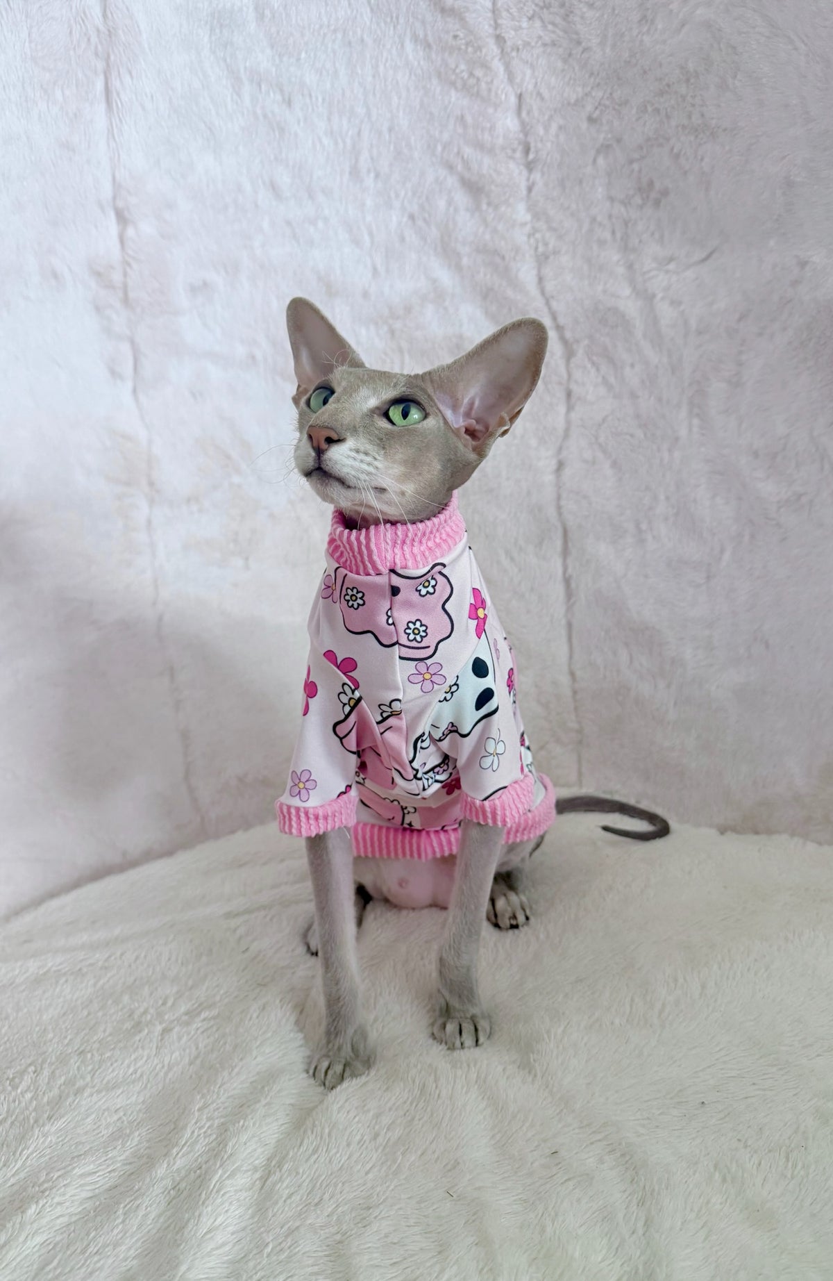 Pink Ghost Club Long Sleeve Lightweight Sweatshirt