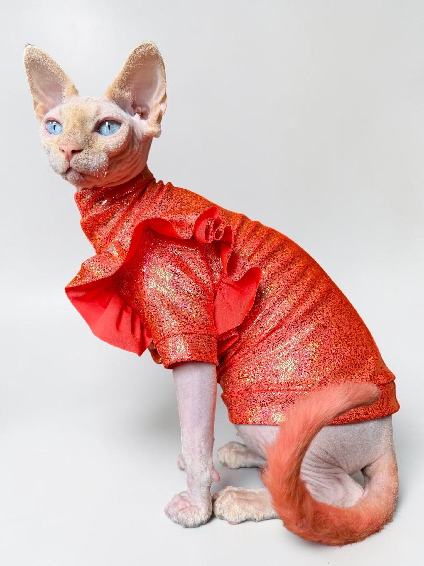 Tangerine Tango Wrinklebottom Sleeve Fashion Shirt