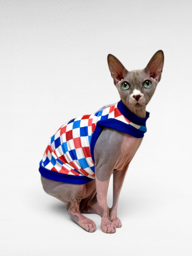 Retro Rocket Pop Ribbed Shirt with One Arm Hole