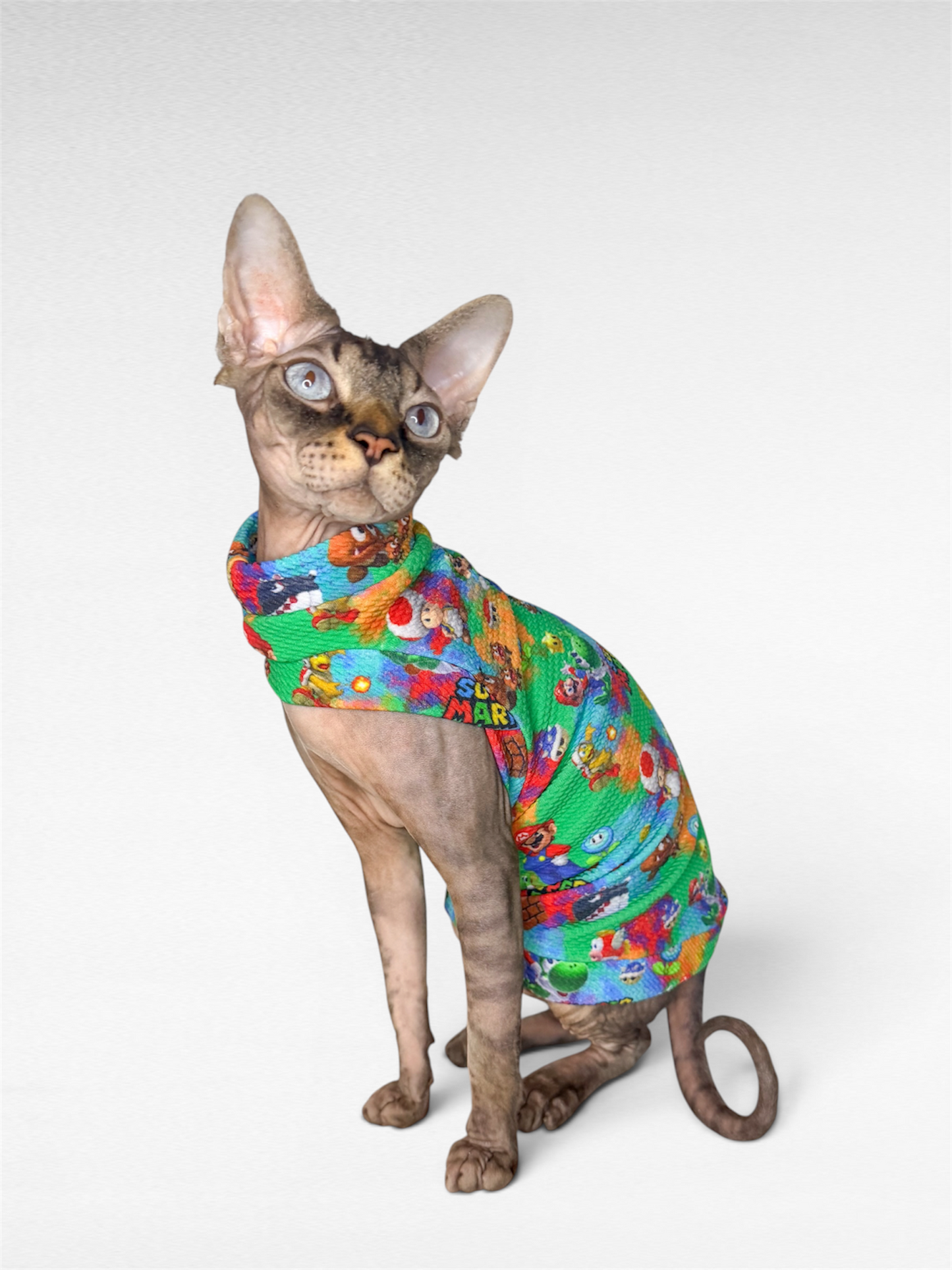 Super Kitty Bros Textured Shirt with One Arm Hole