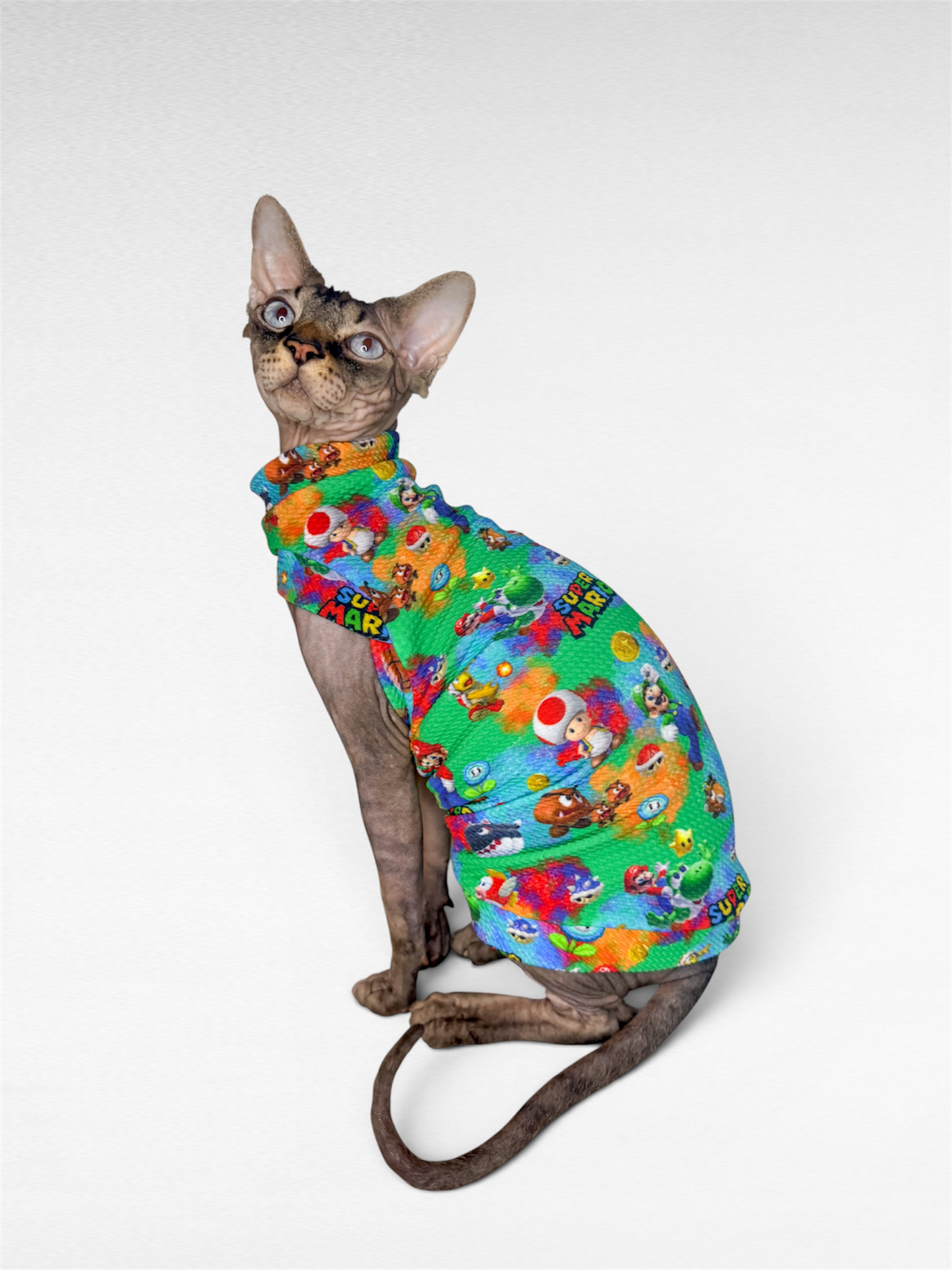 Super Kitty Bros Textured Shirt with One Arm Hole