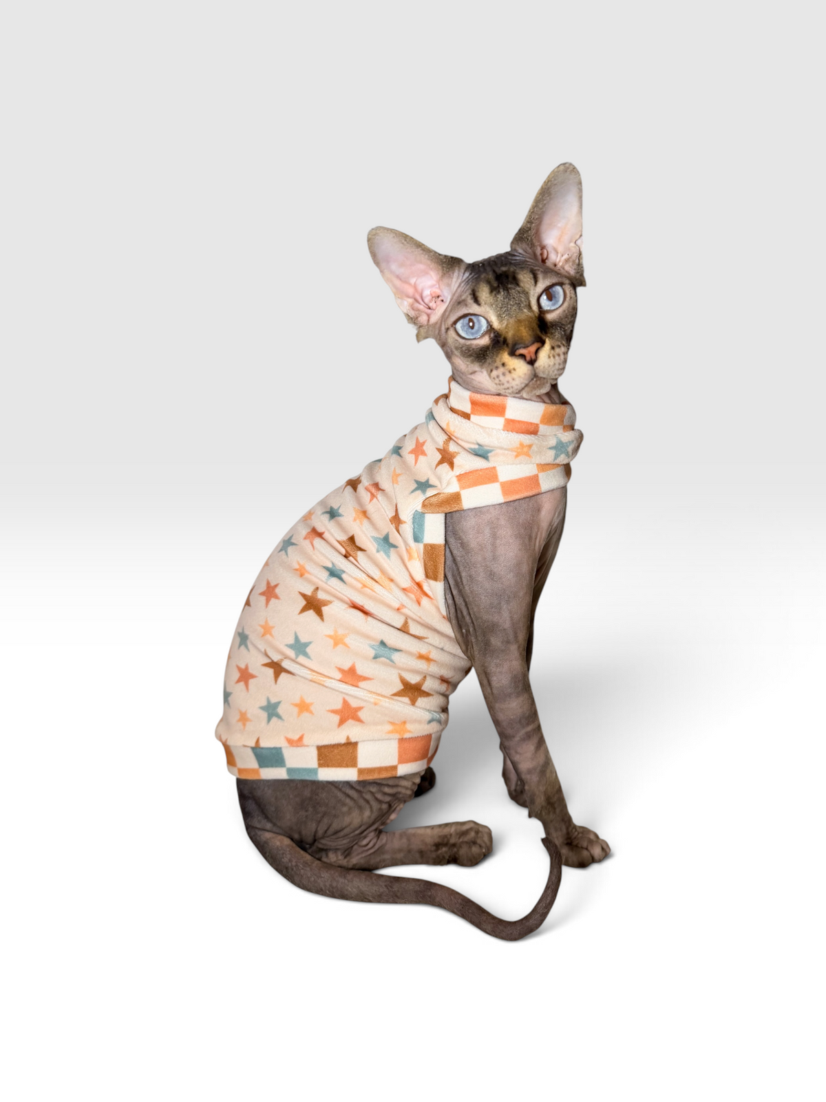 Stargazer Plush Velvet Shirt with One Arm Hole