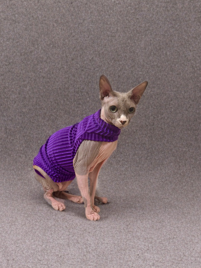 Royal Cantina Ribbed Velvet Shirt with One Arm Hole