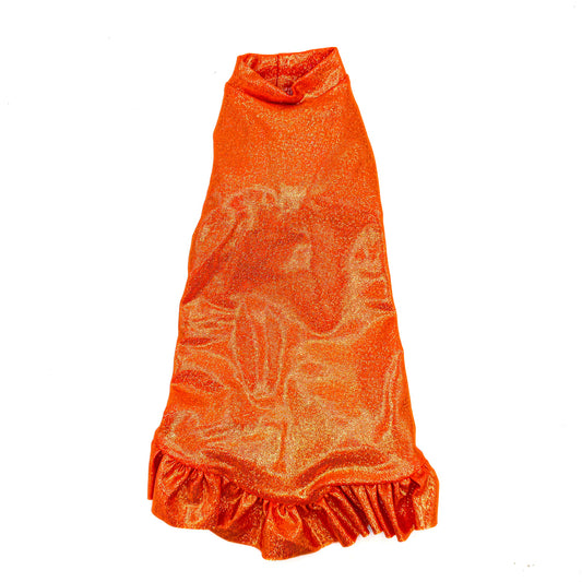 Tangerine Tango Ruffle Butt Fashion Shirt (Both Arm Styles)